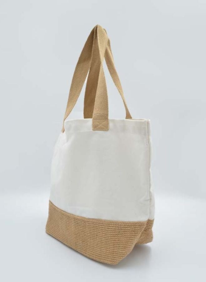 Fatio Eco-Friendly JUCO and Canvas Tote Bag – Durable & Reusable Shopping Bag - Image 1